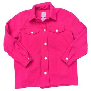 JOIE Hot Pink Shackett with Gold Buttone